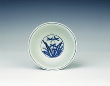 Blue and white bowl with cabbage-like flowers, Ming dynasty, China, 1550-1580. Artist: Unknown