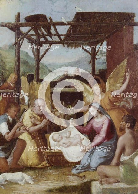 The Adoration of the Shepherds, c1550 (?). Creator: Cremona.