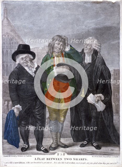 Predatory lawyers, 1770. Artist: Anon