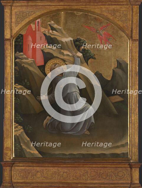 Saint Francis Receiving the Stigmata, c.1420. Creator: Lorenzo Monaco.