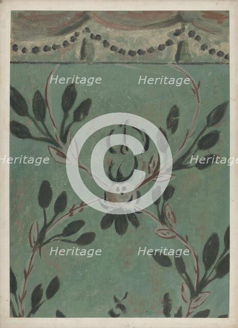 Free Hand Wall Decoration, 1935/1942. Creator: Michael Lauretano.
