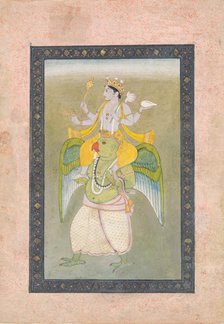Vishnu on Garuda, ca. 1810-20. Creator: Sajnu.