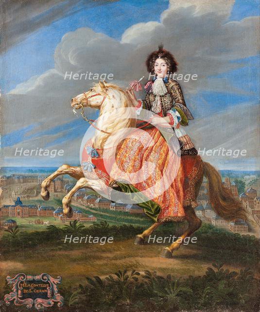 Equestrian portrait of Françoise Madeleine Claude de Saint-Géran, 1675-1680. Creator: Parrocel, Joseph (1646-1704).