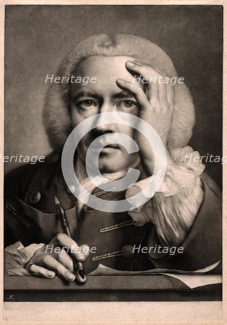 Ipse (Self-Portrait), from Life-Sized Heads, 1760. Creator: Thomas Frye.