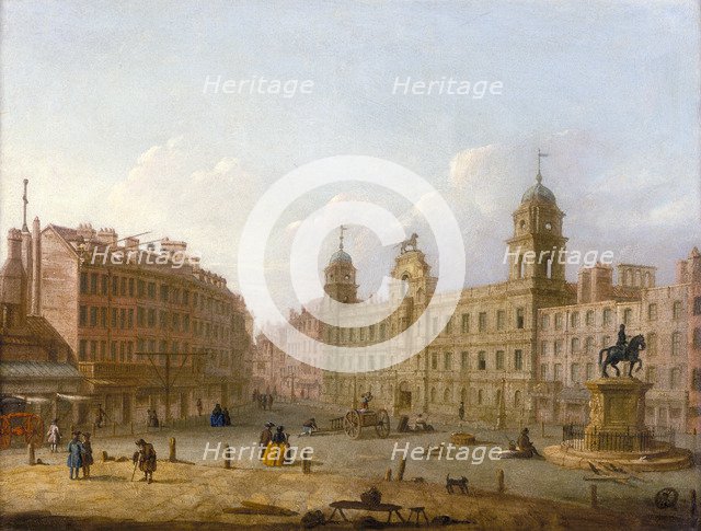 'Charing Cross and Northumberland House', late 18th century. Artist: Unknown