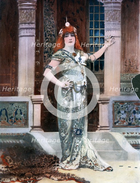 Sarah Bernhardt as Isolde, c1902. Creator: Nadar.