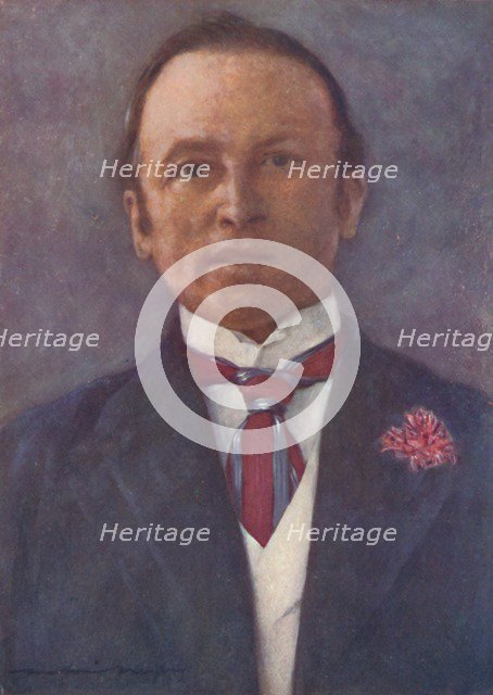 'Lord Curzon in his Study at Delhi', 1903. Artist: Mortimer L Menpes.