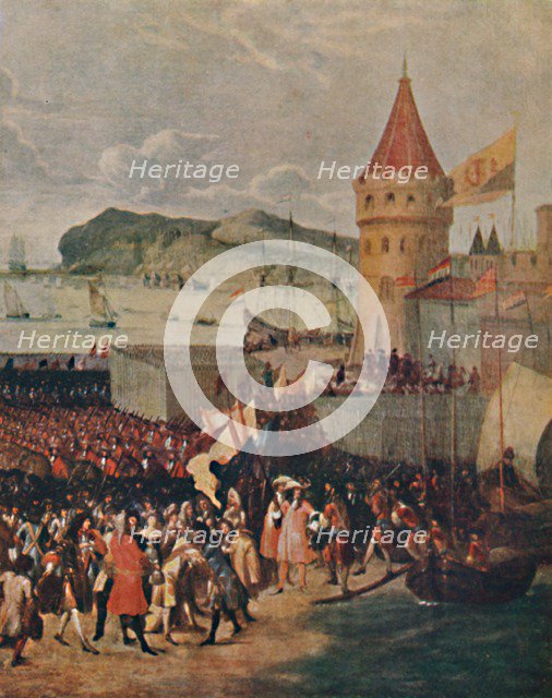 'William III Landing at Brixham', 1903. Artist: Unknown.