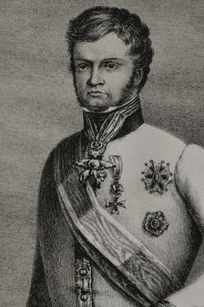 Leopold II, (1797-1870), Grand Duke of Tuscany (1824-1859), 1852. Detail. Creator: Julio Donón.