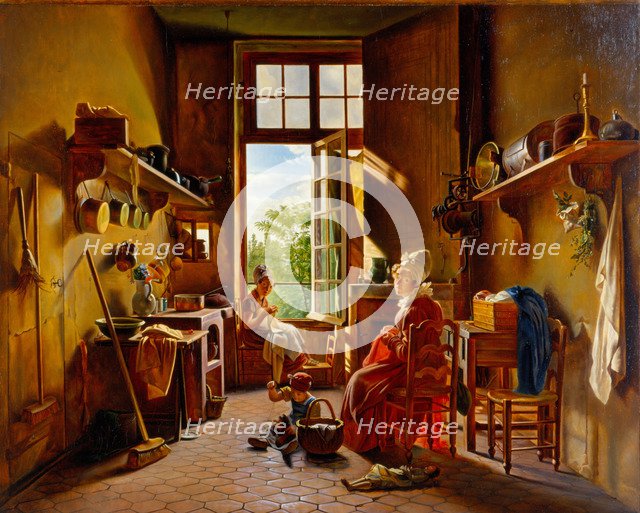 Kitchen Interior. Artist: Drolling, Martin (1752-1817)
