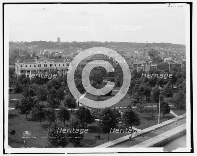 The Locks, Sault St. Marie, Mich., c1905. Creator: Unknown.