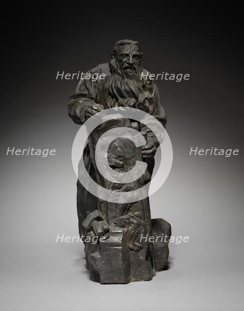 Rodin Working on "The Gates of Hell", 1910. Creator: Emile Antoine Bourdelle (French, 1861-1929).