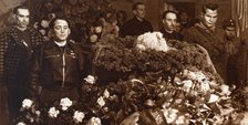 Burial in Madrid of Hans Beimler, German head of the International Brigades, killed in combat def…