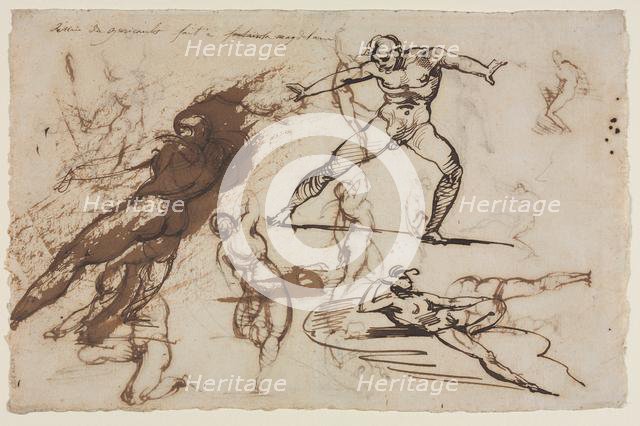 Sheet of Sketches (recto) Sheet of Sketches (verso), 1819. Creator: Théodore Géricault (French, 1791-1824).