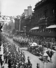 A procession celebrating the Royal Jubilee, 1887. Artist: York & Son