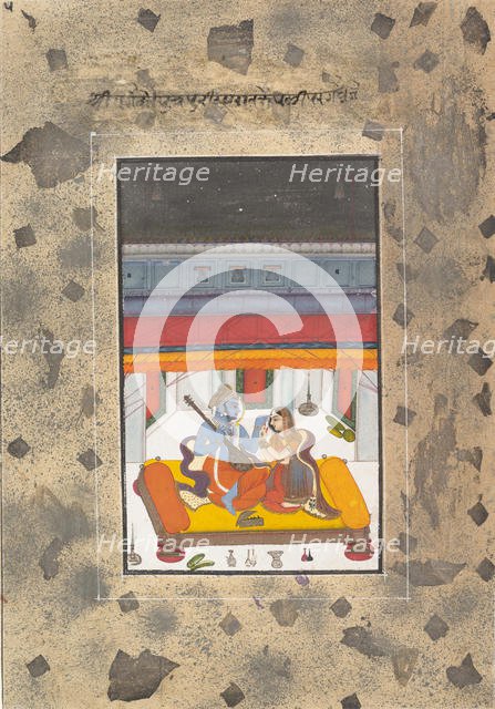 Puriya Ragaputra: Page from the Dispersed "Boston" Ragamala Series..., ca. 1760. Creator: Unknown.