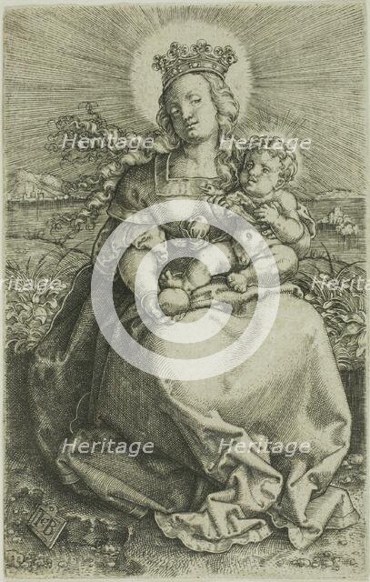 The Virgin on the Grassy Bank, 1520/69. Creator: Jacob Binck.