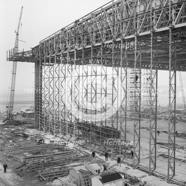 Heathrow Airport, BEA Servicing Hangar, Heathrow, Hillingdon, London, 12/01/1971. Creator: John Laing plc.