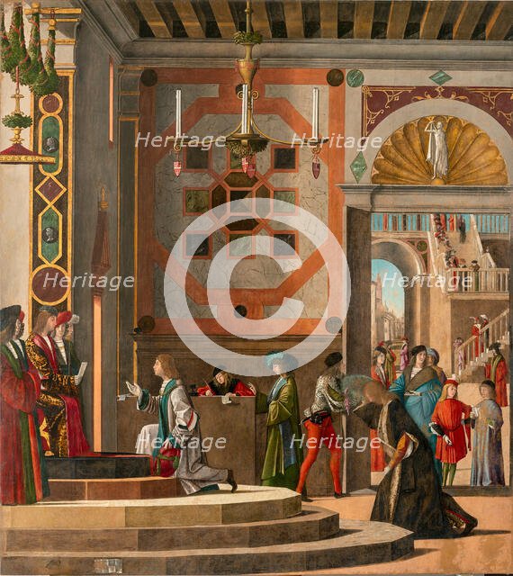 Ambassadors depart (The Legend of Saint Ursula), c1495. Creator: Carpaccio; Vittore (1460-1526).