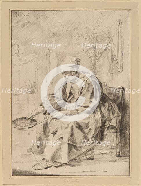 Pancake Woman, 1768. Creator: Johannes Kornlein.