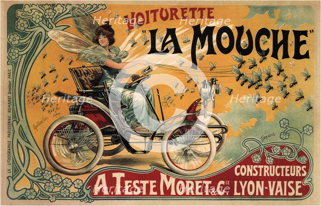 Voiturette La Mouche, 1900. Artist: Tamagno, Francisco (1851-1923)