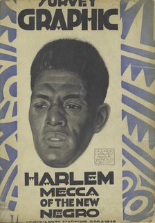 Harlem, Mecca of the new Negro,[cover], 1925-03. Creator: Winold Reiss.