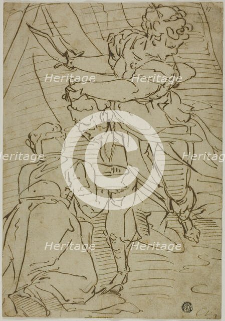 Judith with the Head of Holofernes, 1550/60. Creator: School of Luca Cambiaso Italian, 1527-1588.