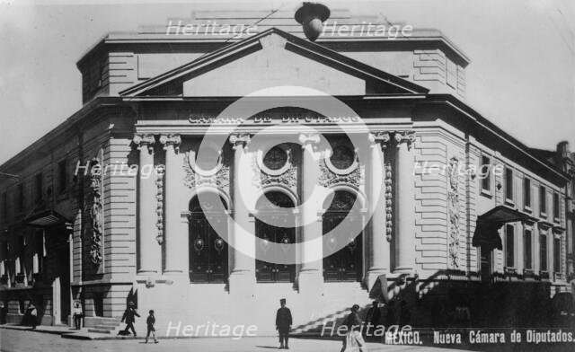 Chamber of Deputies - Mexico, Nueva Camara de Diputados, between 1910 and 1915. Creator: Bain News Service.