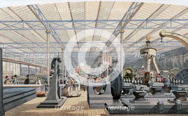 Machinery Hall, Crystal Palace Exhibition, London, 1851. Artist: Unknown