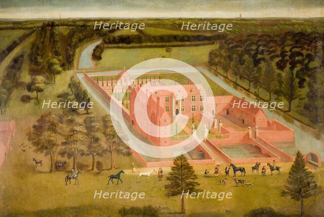 View of Perry Hall near Birmingham, 1730. Creator: Thomas Bardwell.