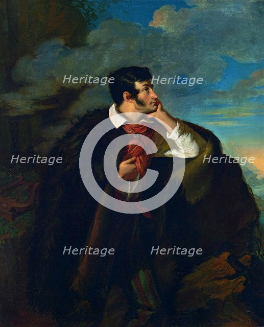Portrait of the poet Adam Mickiewicz (1798-1855) on the Ayu-Dag Mountain, 1828.