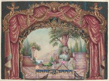 Backdrop for Vaudeville Stage, c. 1938. Creator: Perkins Harnly.