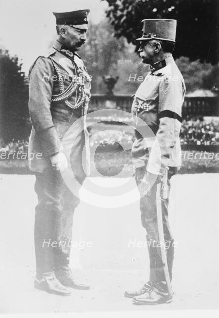 Kaiser & Gen. Von Hotzendorf, between 1914 and c1915. Creator: Bain News Service.