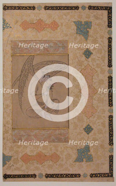 Seated Angel, 17th century. Creator: Unknown.