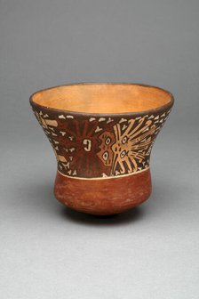 Cup Depicing Ornate Abstract Figure, 180 B.C./A.D. 500. Creator: Unknown.