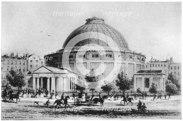 Wyld's Globe, Leicester Square, London, 1851-1862 (1907). Artist: Unknown