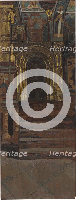 Rostov the Great. Interior of the Church of Our Savior na Senyakh.