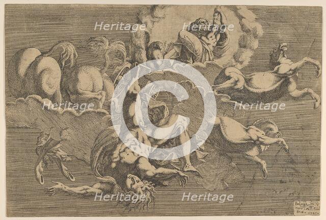 The Fall of Phaeton, 1545. Creator: Antonio Fantuzzi.