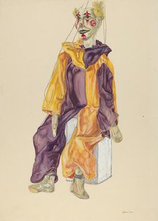 Marionette Clown, c. 1936. Creator: Lillian Stahl.