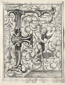 New ABC Booklet: F, 1627. Creator: Lucas Kilian (German, 1579-1637).