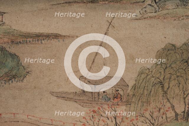 Landscape in the manner of the Wu School, 1841. Creator: Qian Du.