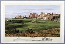 The 17th Hole of the Old Course, St Andrews, British, c1990. Artist: Unknown