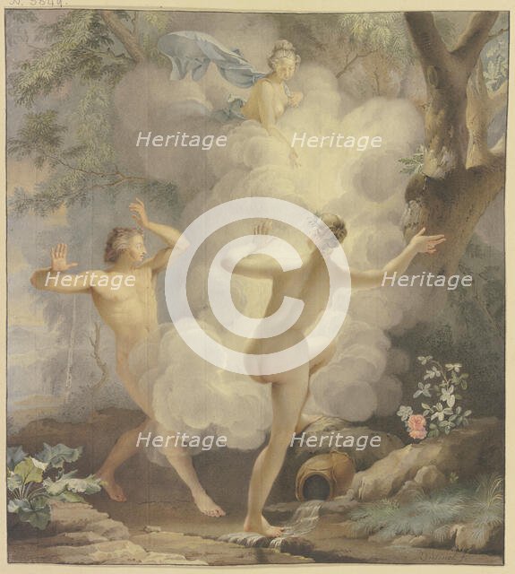 Alpheios pursues Arethusa, who is rescued by Diana, 1742. Creator: Arnout Rentinck.