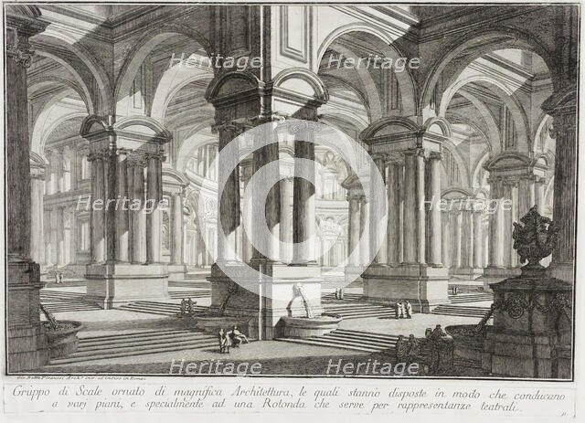 Magnificent Architectural Space, c1743. Creator: Giovanni Battista Piranesi.