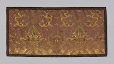 Panel (Dress Fabric), China, 1880/90, Qing dynasty(1644-1911). Creator: Unknown.