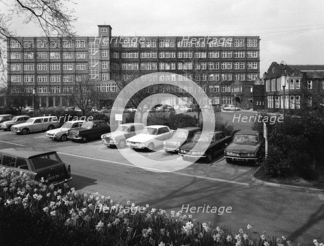 A selection of 1960s cars in a car park, York, North Yorkshire, May 1969. Artist: Michael Walters