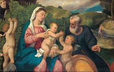 Rest on the Flight into Egypt, 1520s. Artist: Veronese (de' Pitati), Bonifacio (1487-1553)