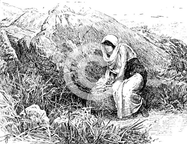 "Hagar", P. H. Calderon, R.A. - Royal Academy, 1890.  Creator: Unknown.