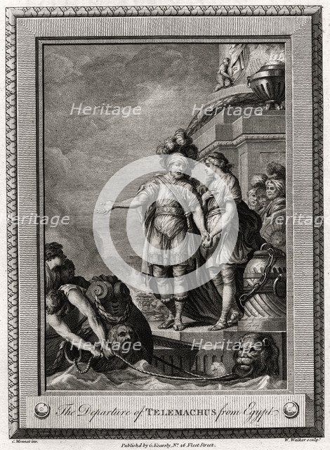 'The Departure of Telemachus from Egypt', 1775. Artist: W Walker