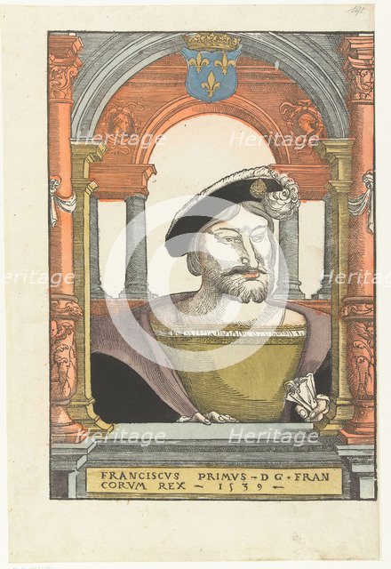Portrait of Francis I (1494-1547), King of France, Duke of Brittany, Count of Provence, 1539. Artist: Coecke van Aelst, Pieter, the Elder (1502-1550)